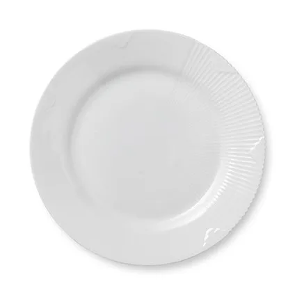 White Elements plate, Ø 22 cm Royal Copenhagen