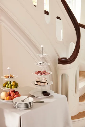 White Fluted dish with 3 tiers - White - Royal Copenhagen