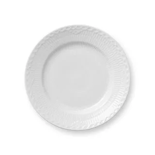 White Fluted Half Lace plate, Ø 17 cm Royal Copenhagen