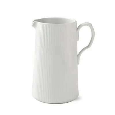 White Fluted jug with handle, 1,5 l Royal Copenhagen