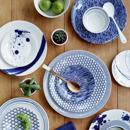 Pacific plate blue 6 pieces, 16 cm Royal Doulton