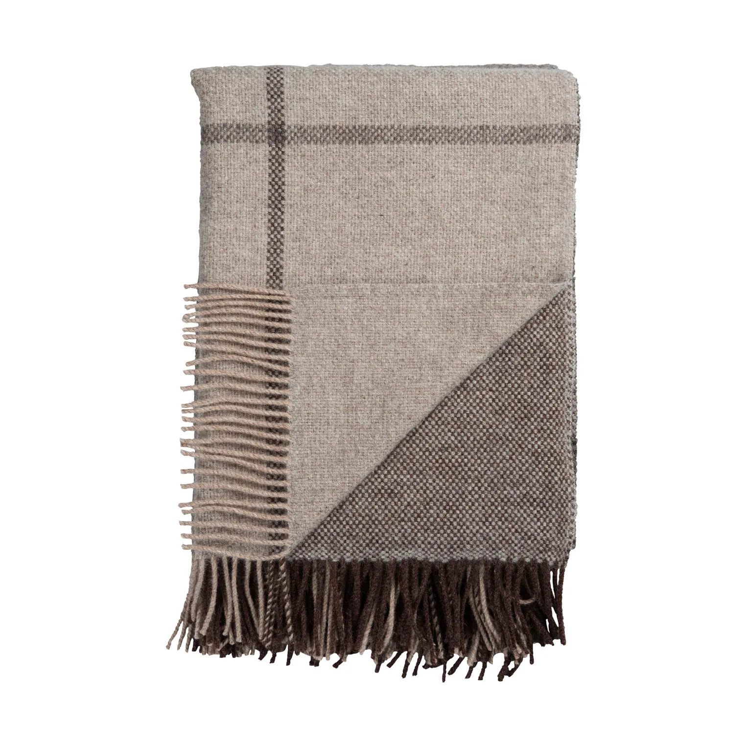 Filos throw 145x220 cm, Grey Røros Tweed