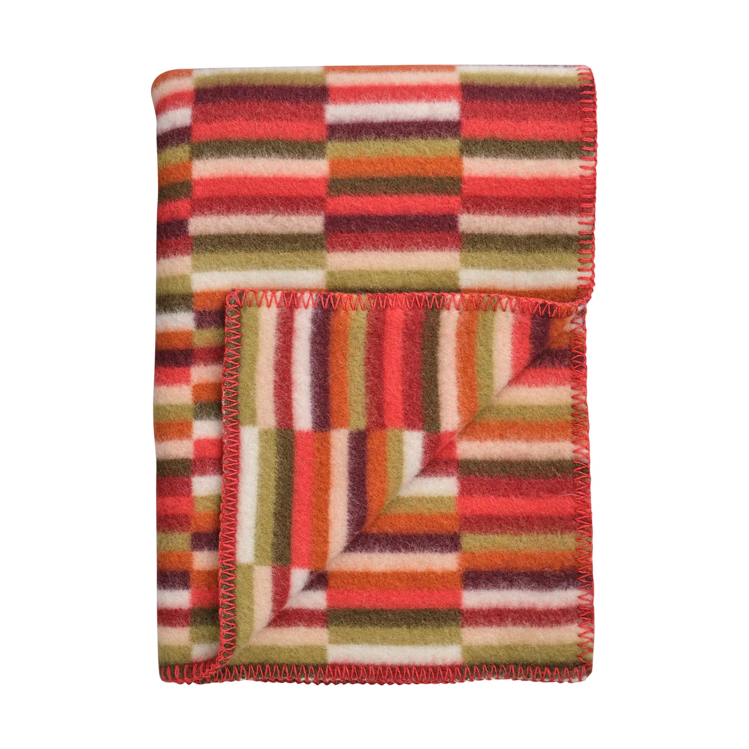 Ida blanket 135x200 cm, Red shades Røros Tweed