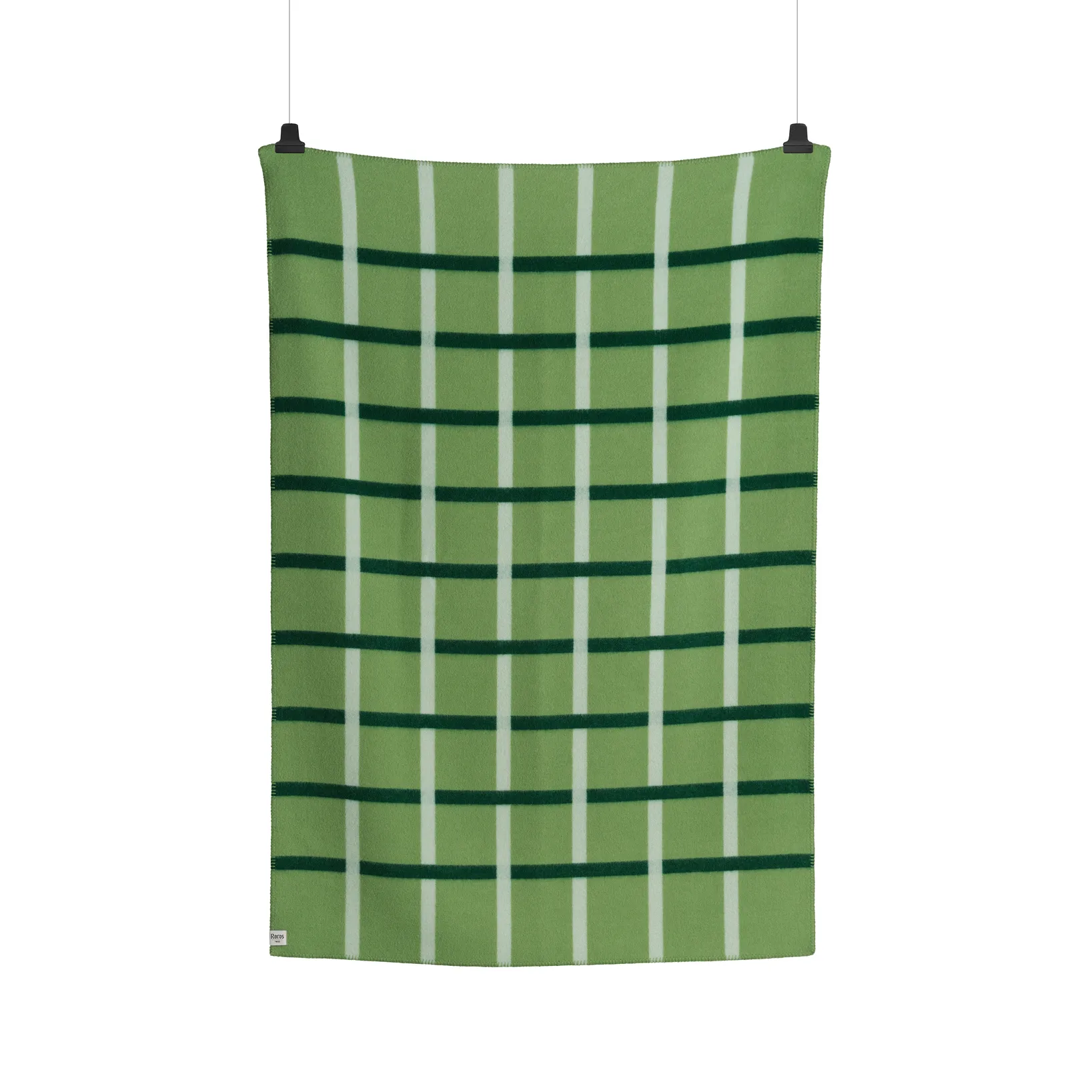 Knut blanket 135x200 cm, Field green Røros Tweed