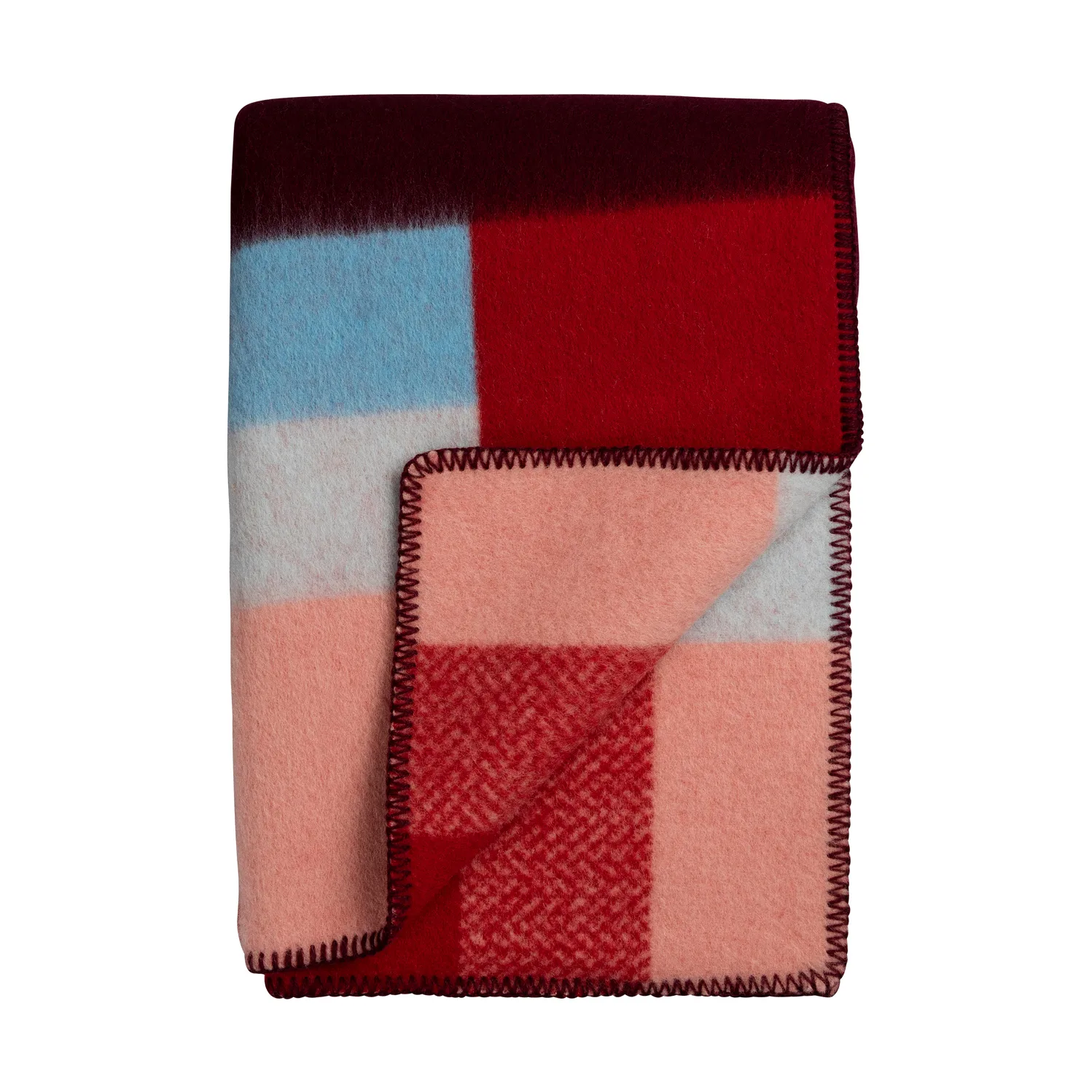 Mikkel blanket 135x200 cm, Red Røros Tweed