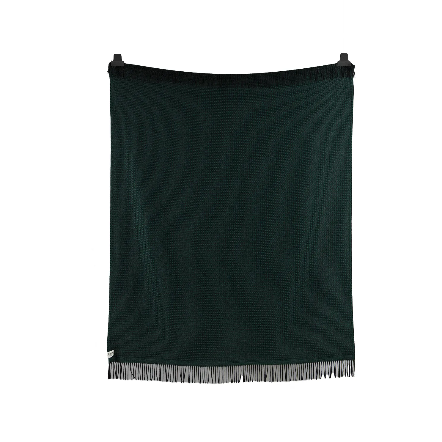 Vega throw 150x210 cm, Dark green Røros Tweed