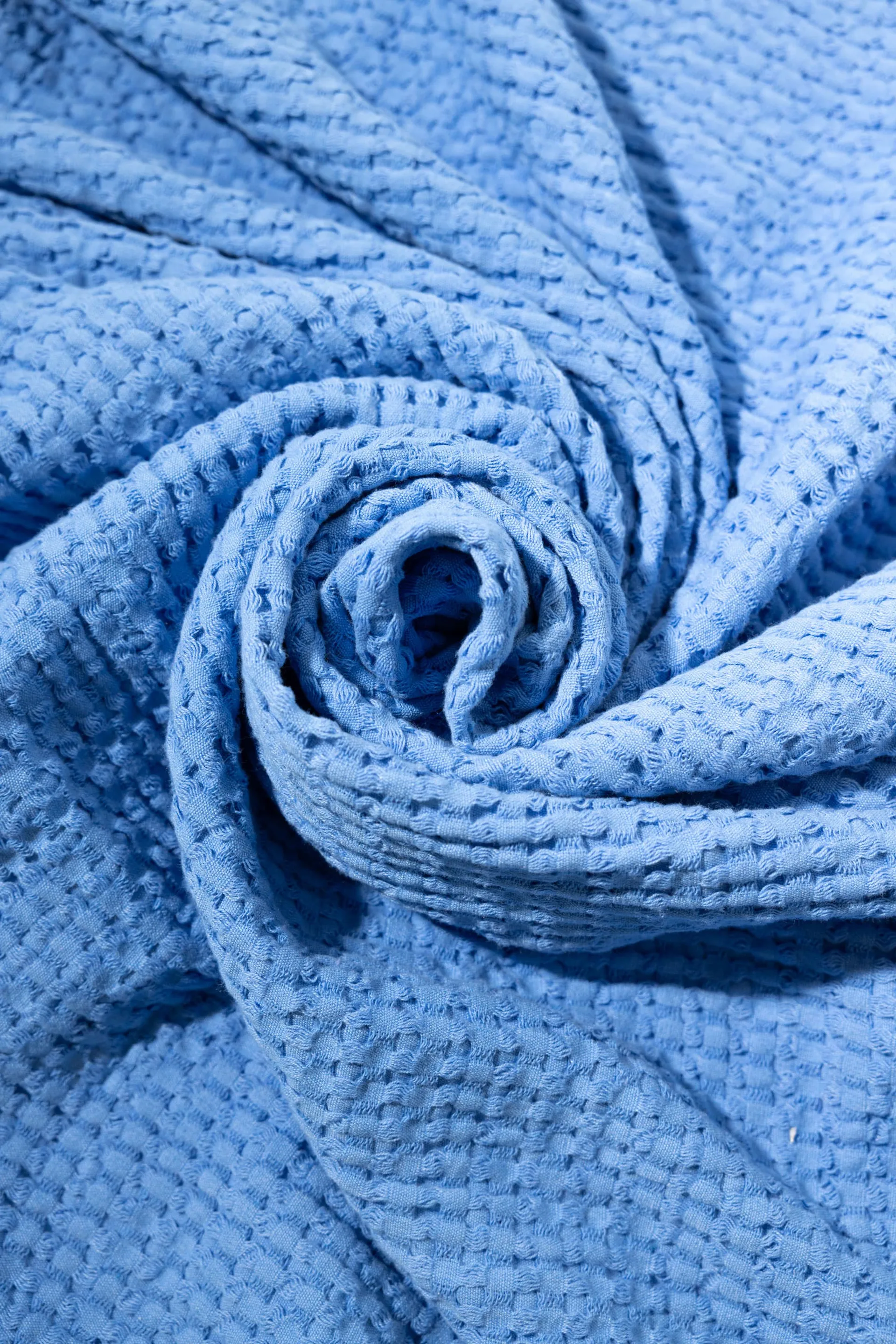 Stockholm cotton throw 130x180 cm, Millenium blue Rug Solid
