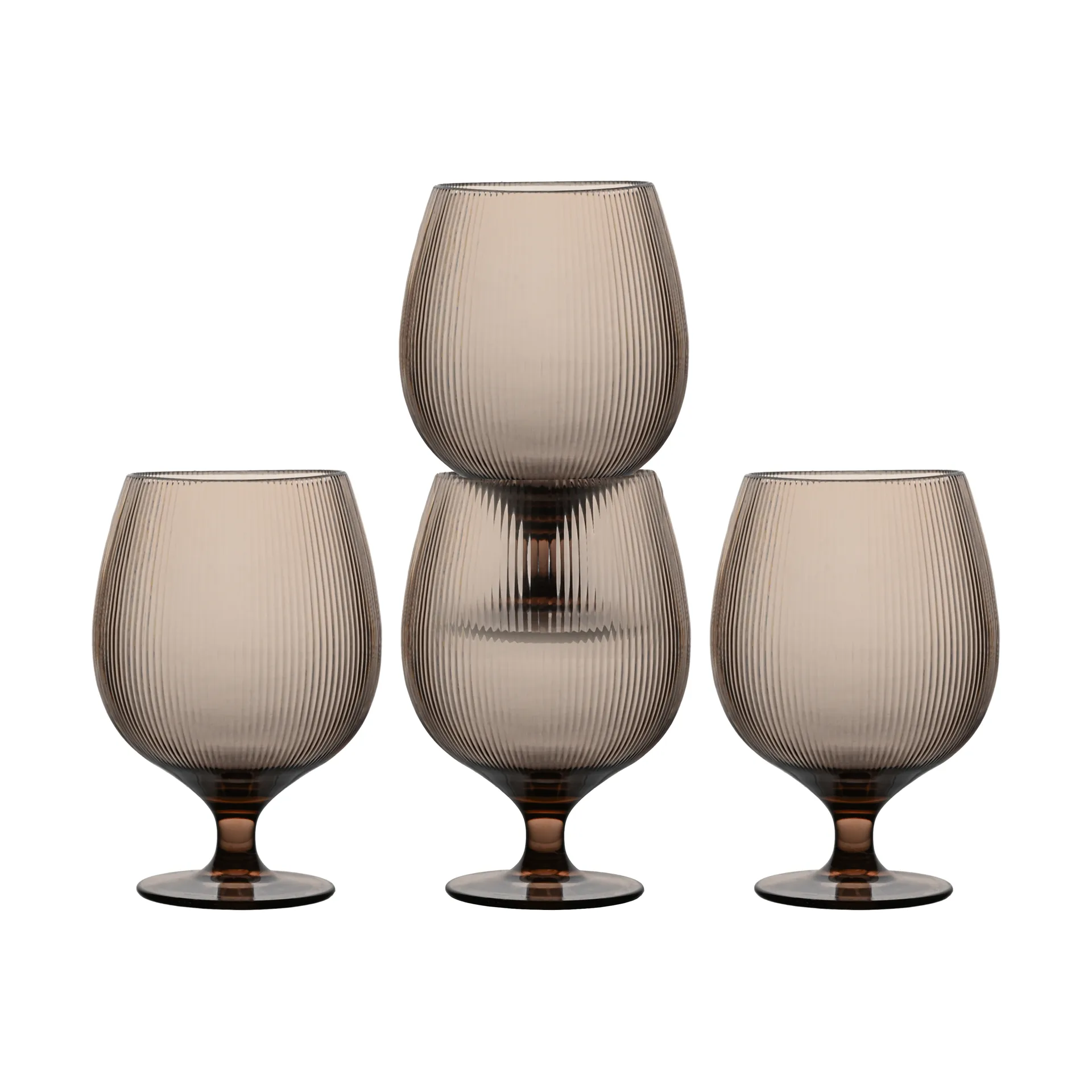Billi beer glasses 50 cl 4-pack, Brown Sagaform