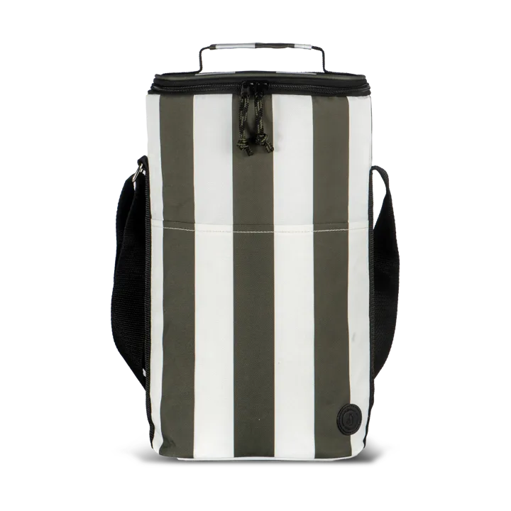 City cooler bag tall 9 L - Green-white - Sagaform