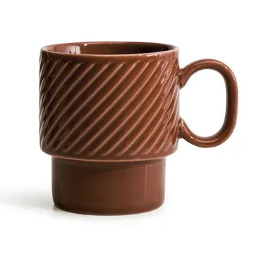 Coffe & More coffee mug - terracotta - Sagaform