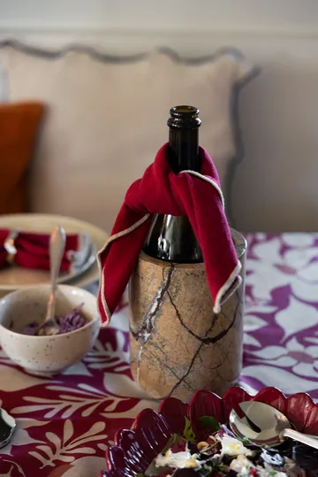 Edith napkin 45x45 cm 2-pack - Wine red - Sagaform