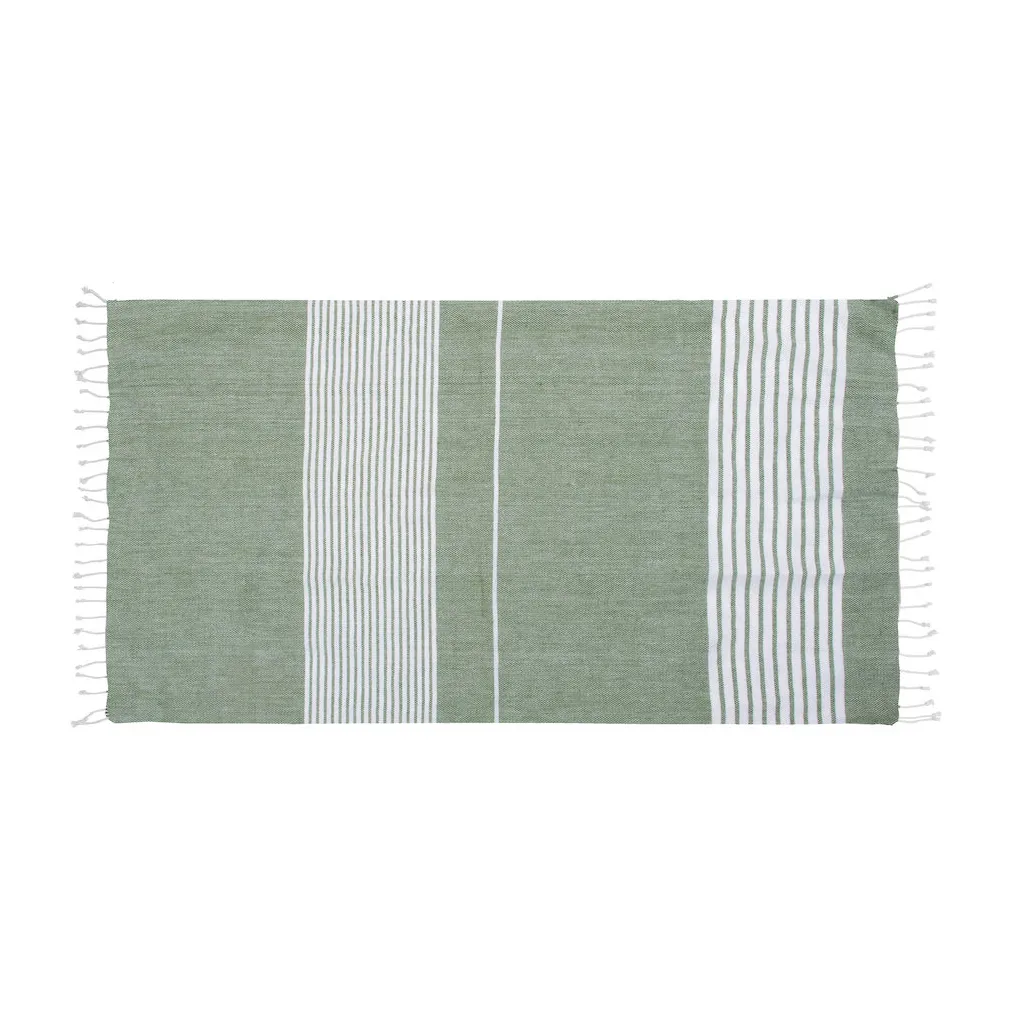 Ella Hamam bath towel 145x250 cm, Green Sagaform