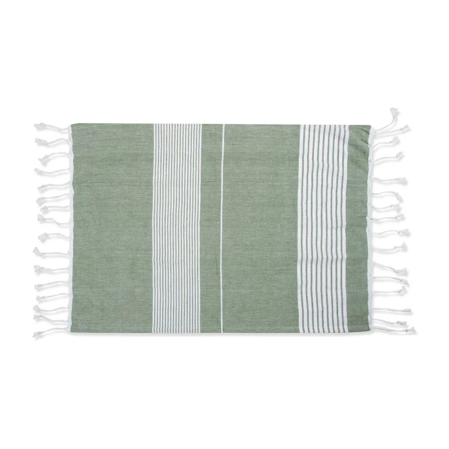 Ella Hamam towel 50x70 cm, Green Sagaform
