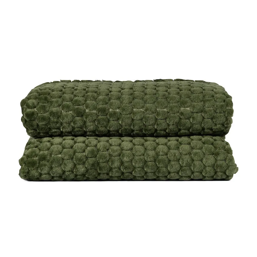 Maja fleece throw, Green Sagaform