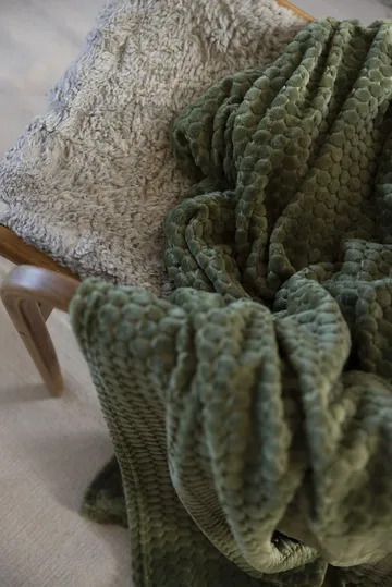 Maja fleece throw - Green - Sagaform