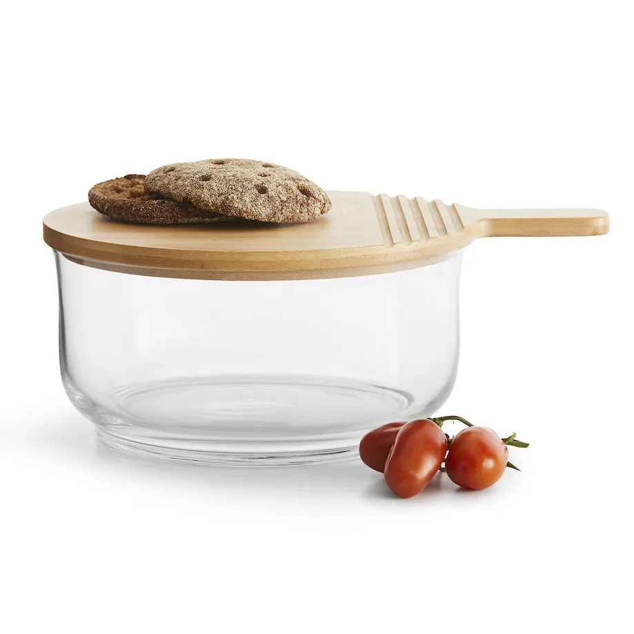 Nature salad bowl with bamboo lid, Ø21 cm Sagaform