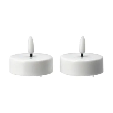 Bright LED tealight Ø5.8 cm 2-pack - White - Scandi Essentials