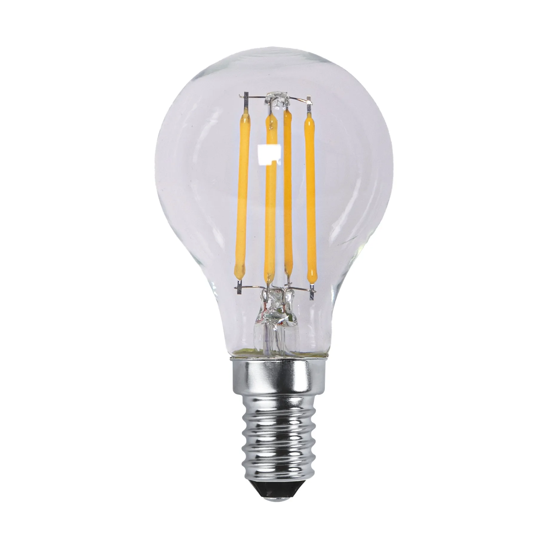 Lit dimmable light bulb E14 250lm LED filament, Clear, 3000K Scandi Essentials