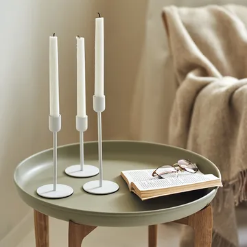 Arctic candlestick 14 cm - white - Scandi Living