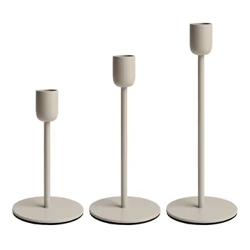 Arctic candlestick 18 cm - Beige - Scandi Living