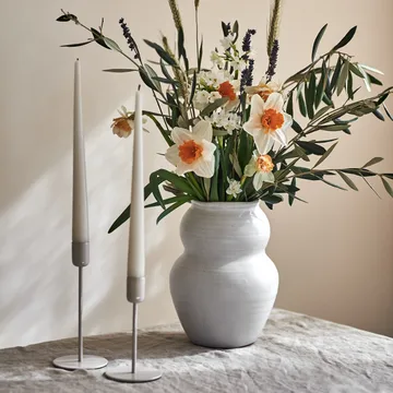 Arctic candlestick 18 cm - Beige - Scandi Living