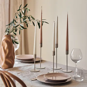 Arctic candlestick 18 cm - Beige - Scandi Living