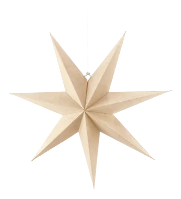 Bare advent star nature - 80 cm - Scandi Living