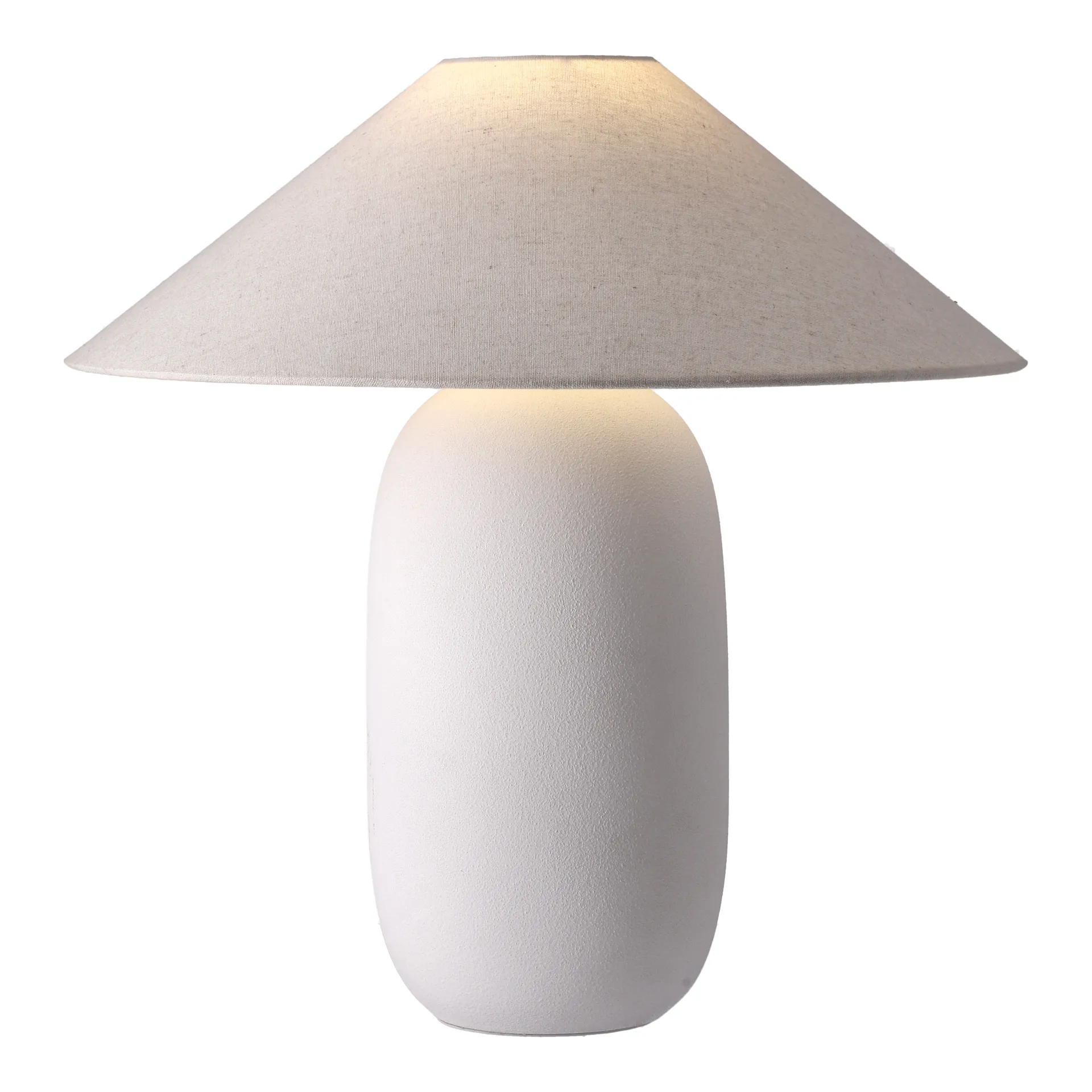 Boulder table lamp 48 cm white-nature,  Scandi Living