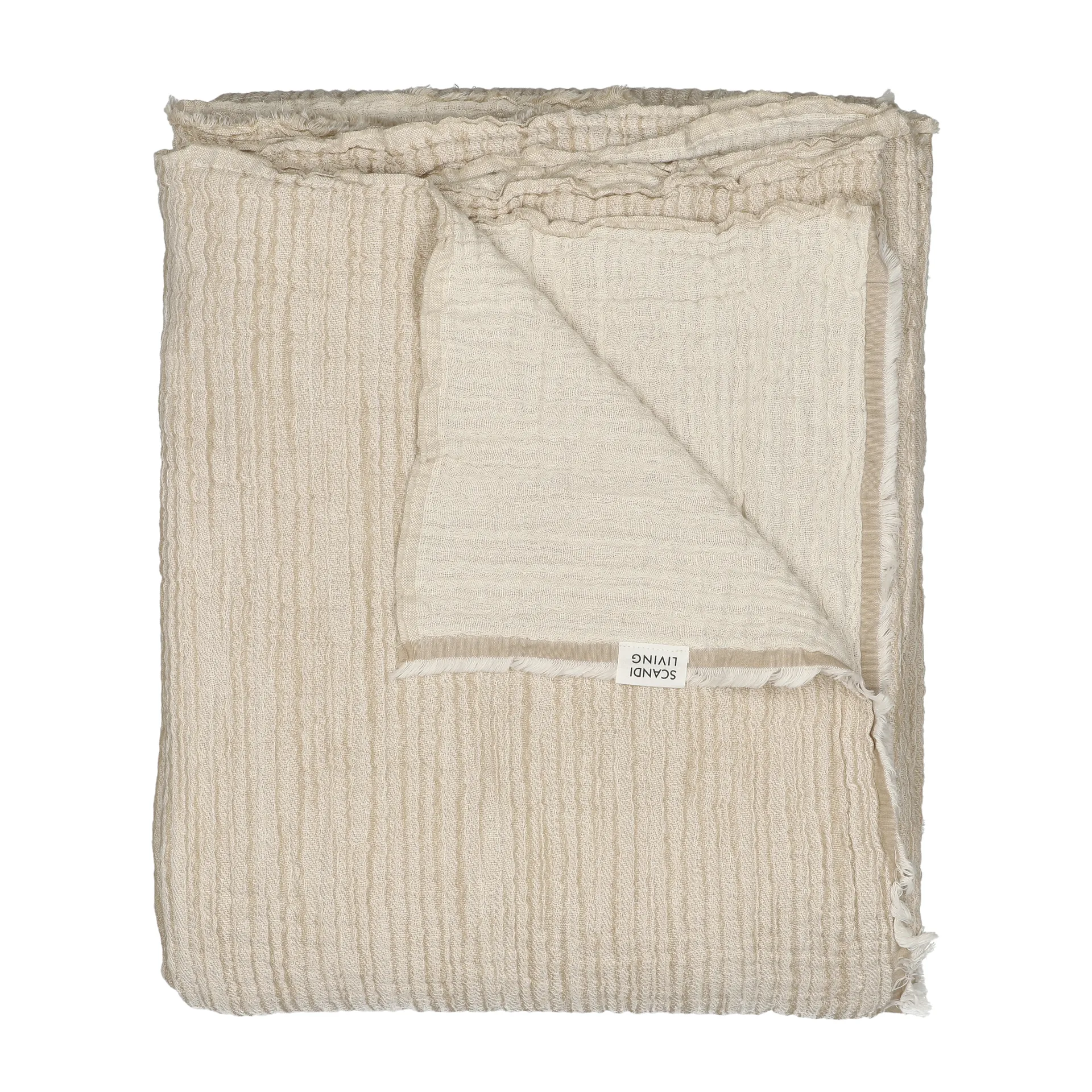 Breeze throw 260x260cm, Beige Scandi Living
