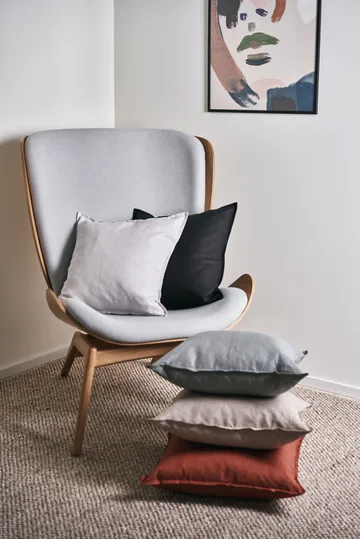 Calm pillow case linen 50x50 cm - Carbon - Scandi Living
