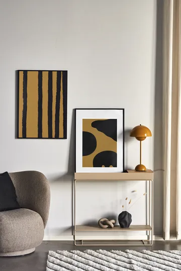 Contour poster ocher - 50x70 cm - Scandi Living