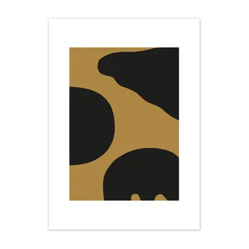 Contour poster ocher - 50x70 cm - Scandi Living