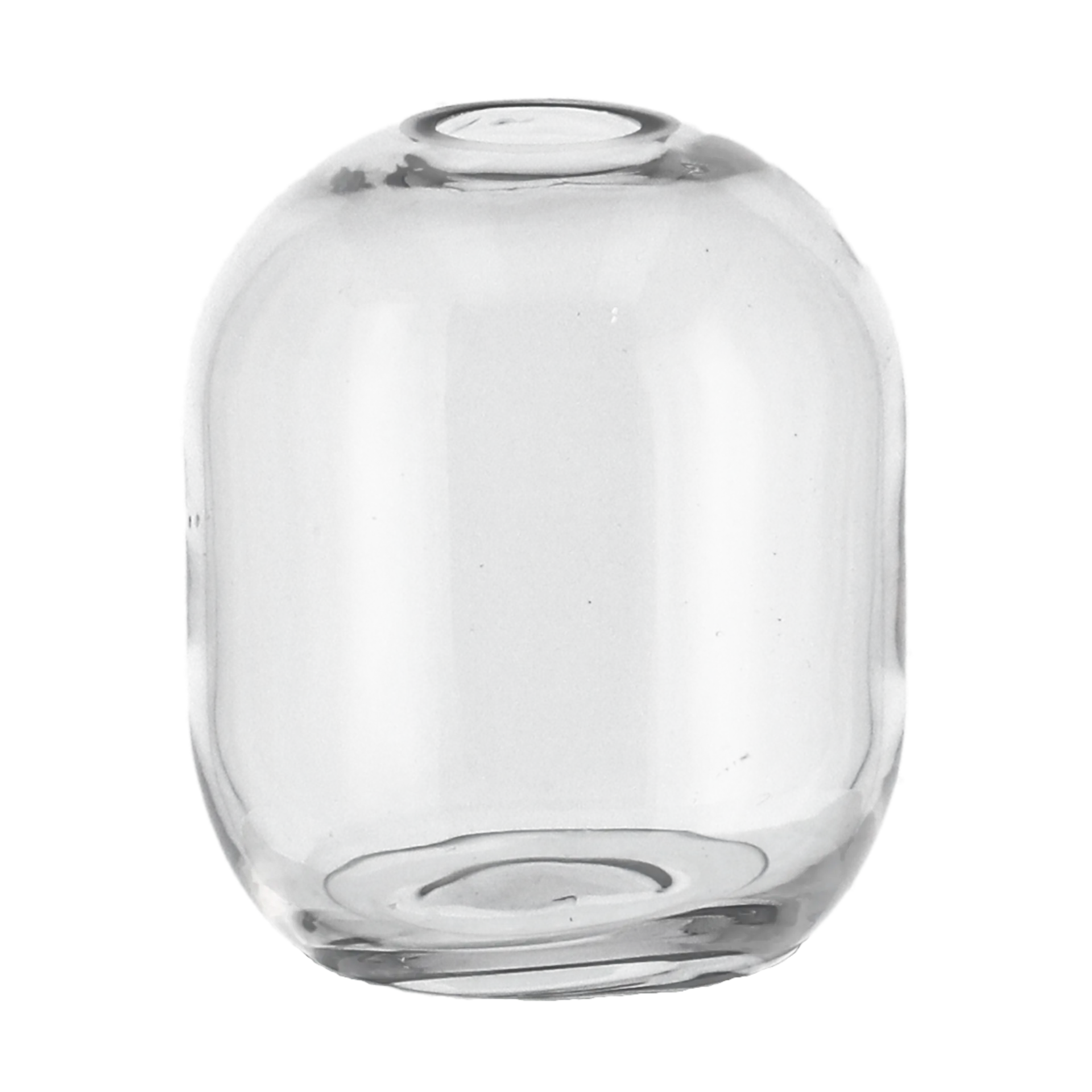 Dew vase Ø6.5x10 cm, Clear Scandi Living