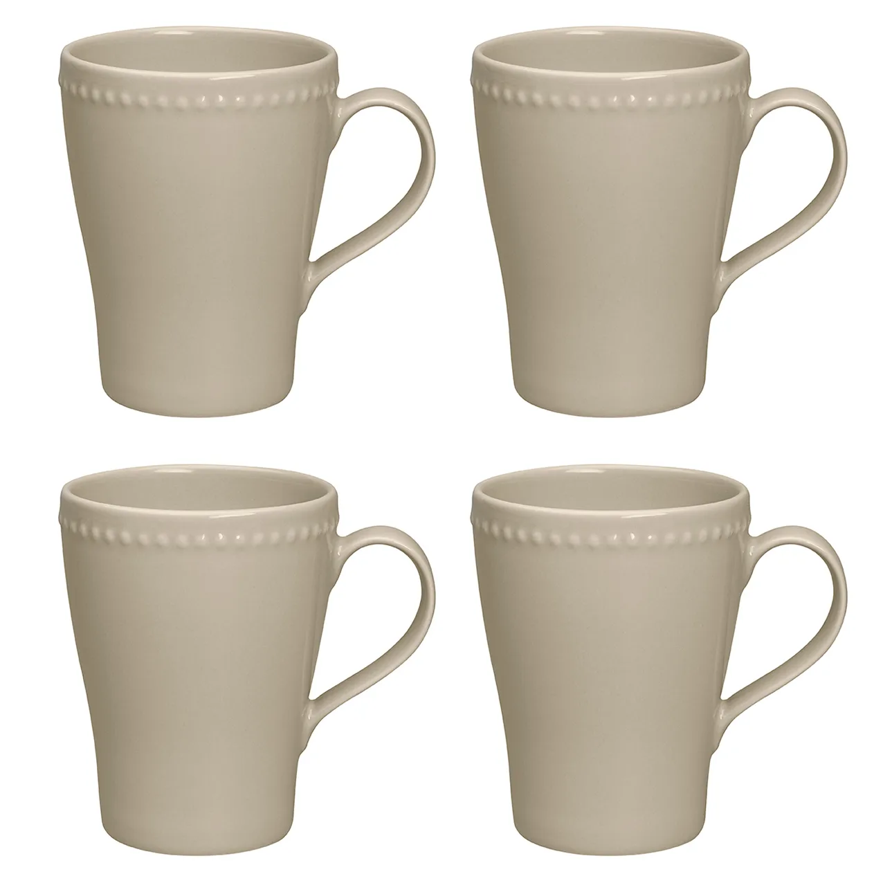 Dots mug 35 cl 4-pack, Beige Scandi Living