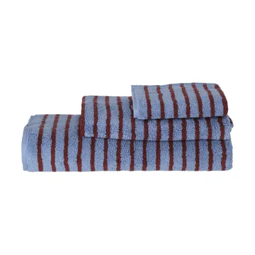 Drift bath towel 70x140 cm - Blue-red - Scandi Living