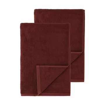 Drift bath towels 100x150 cm 2-pack - Red - Scandi Living