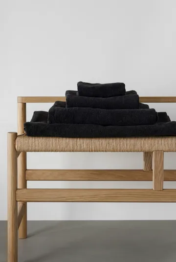 Drift towel 30x50 cm - Black - Scandi Living