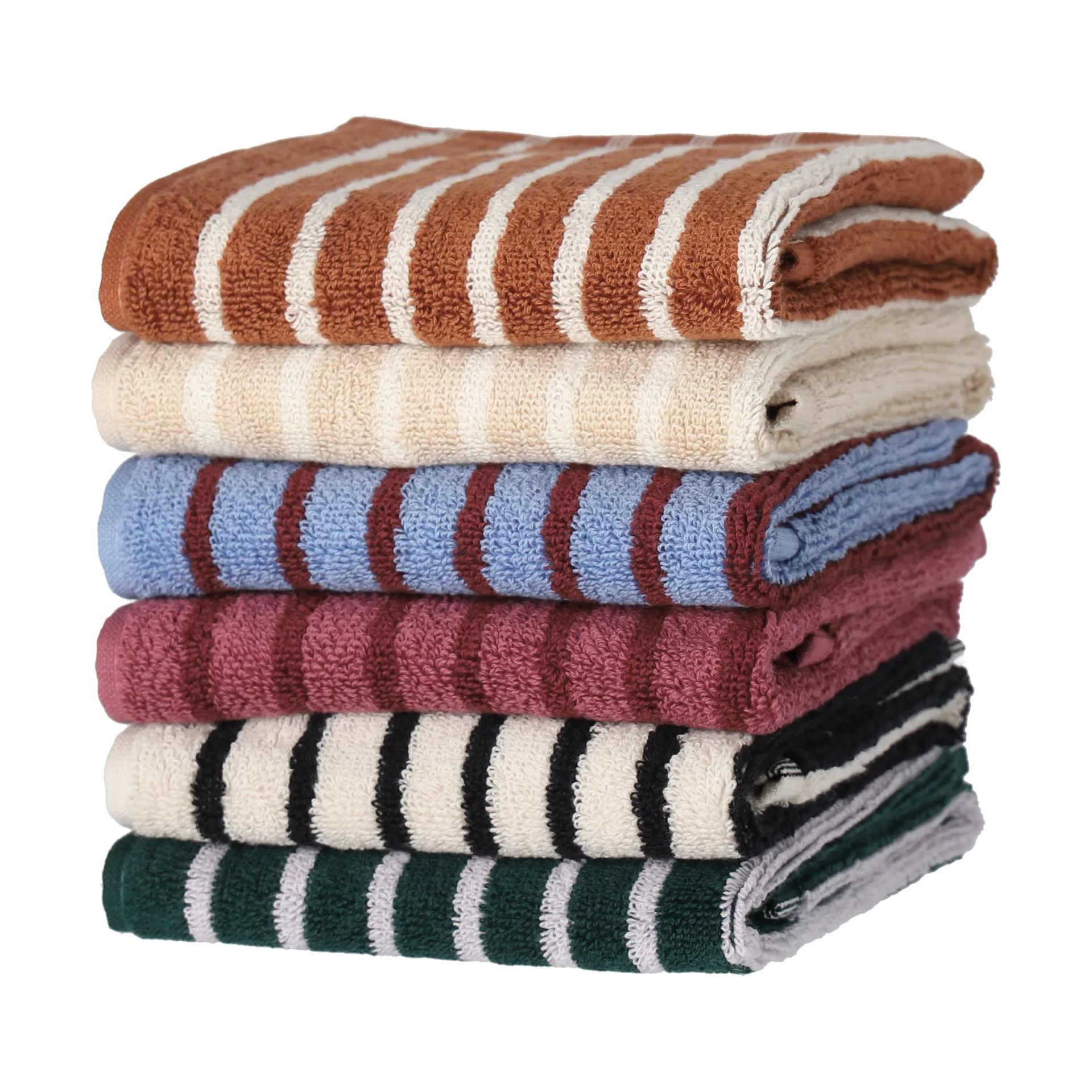 Drift towel 30x50 cm, Green-purple Scandi Living
