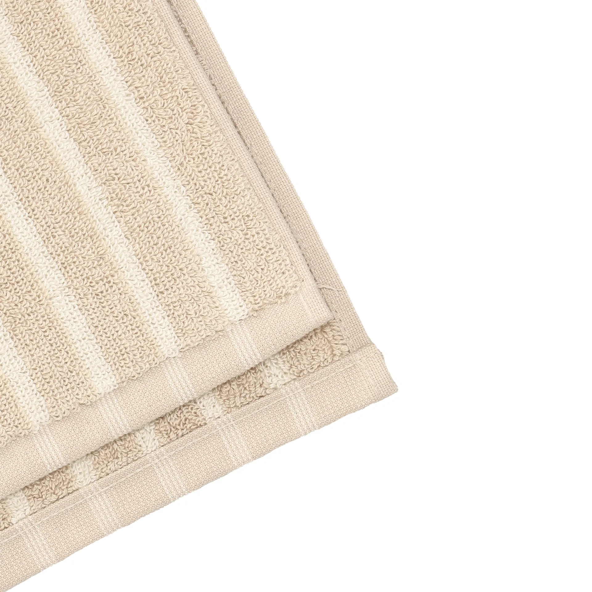 Drift towel 50x70 cm, Beige-white Scandi Living