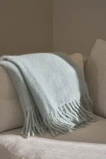 Dune mohair throw 130x170 cm - Ice blue - Scandi Living