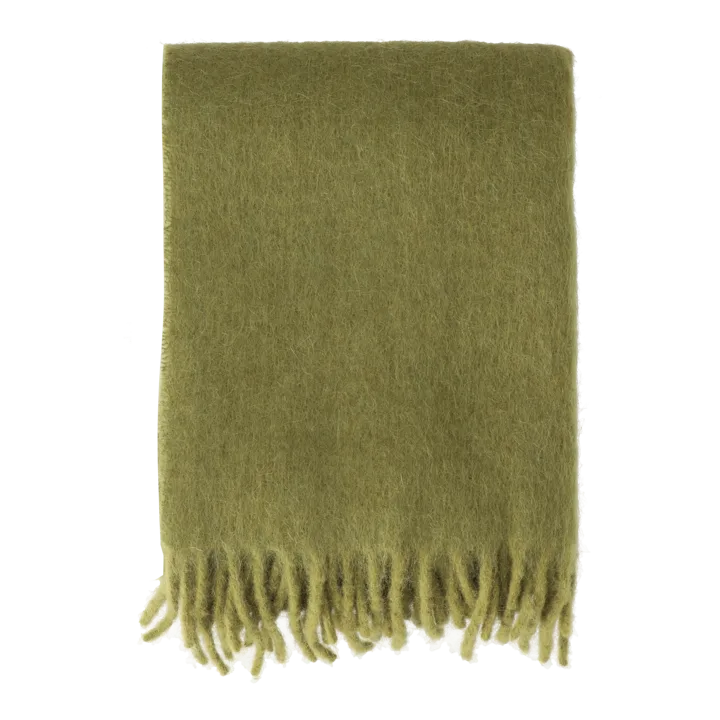 Dune mohair throw 130x170 cm - Olive - Scandi Living