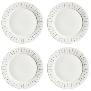 Fårsvingel plate 28 cm 4-pack - white - Scandi Living