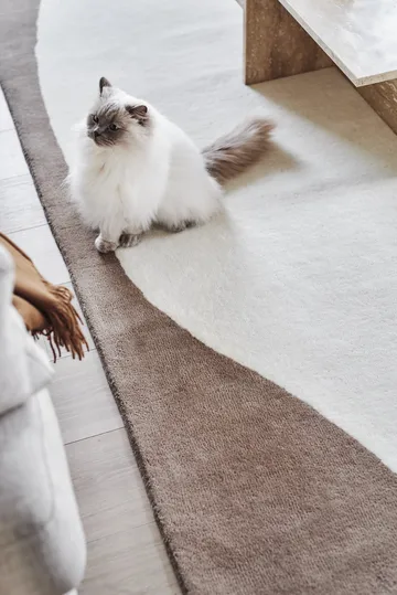 Flow wool carpet white-beige - 200x300 cm - Scandi Living