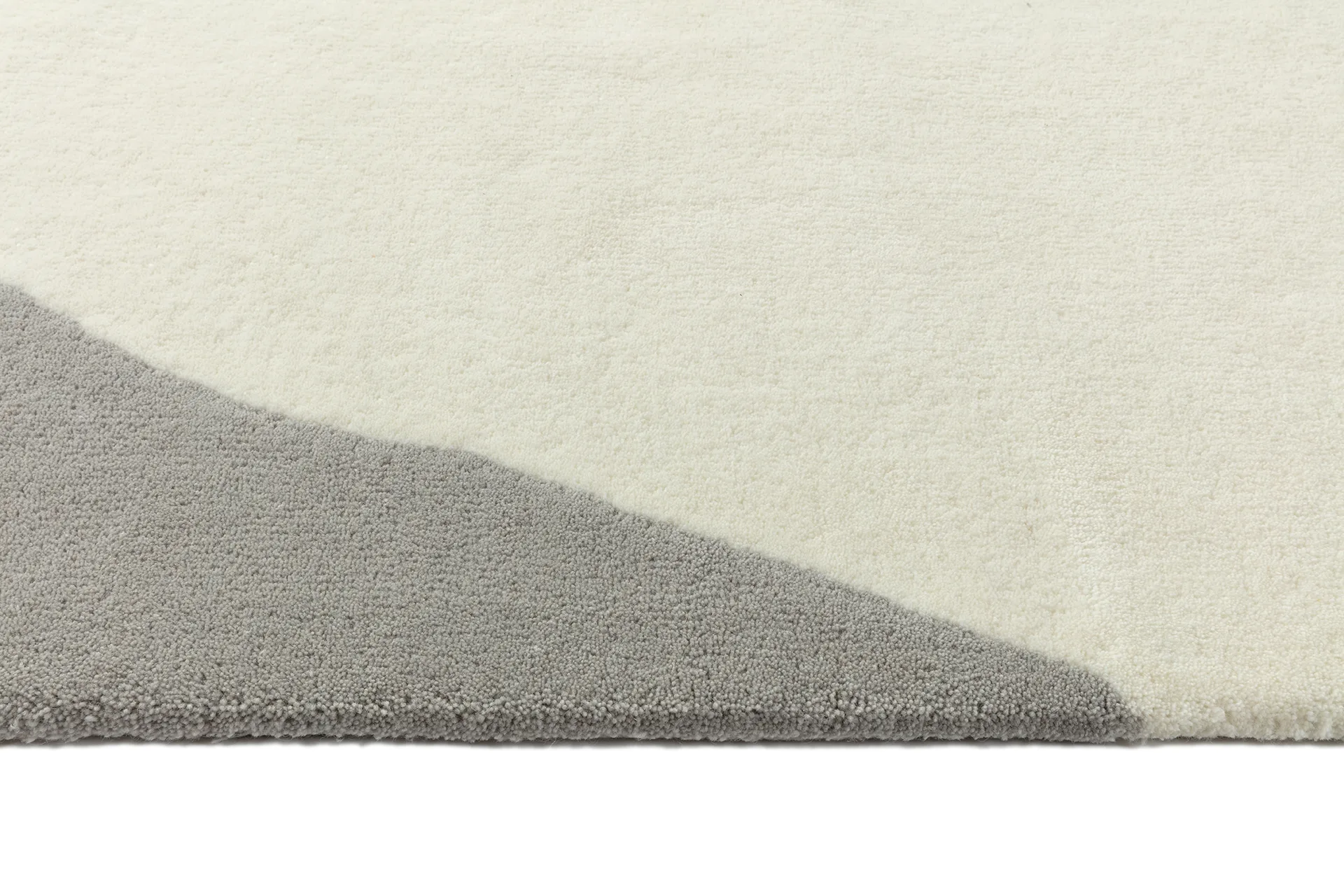 Flow wool carpet white-grey, 170x240 cm Scandi Living