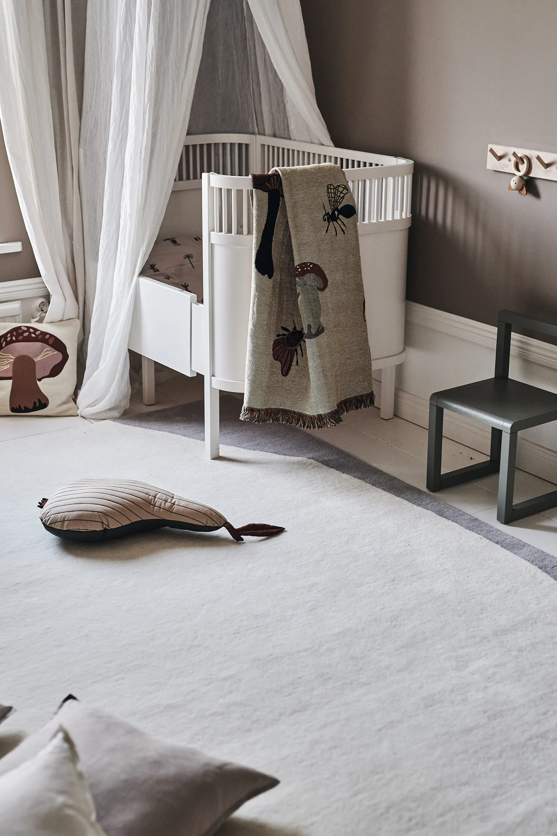 Flow wool carpet white-grey, 170x240 cm Scandi Living
