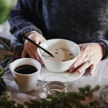 Kalk bowl 60 cl - white - Scandi Living