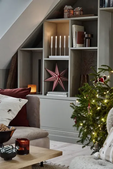 Kindle portable advent candlestick 30 cm - White - Scandi Living