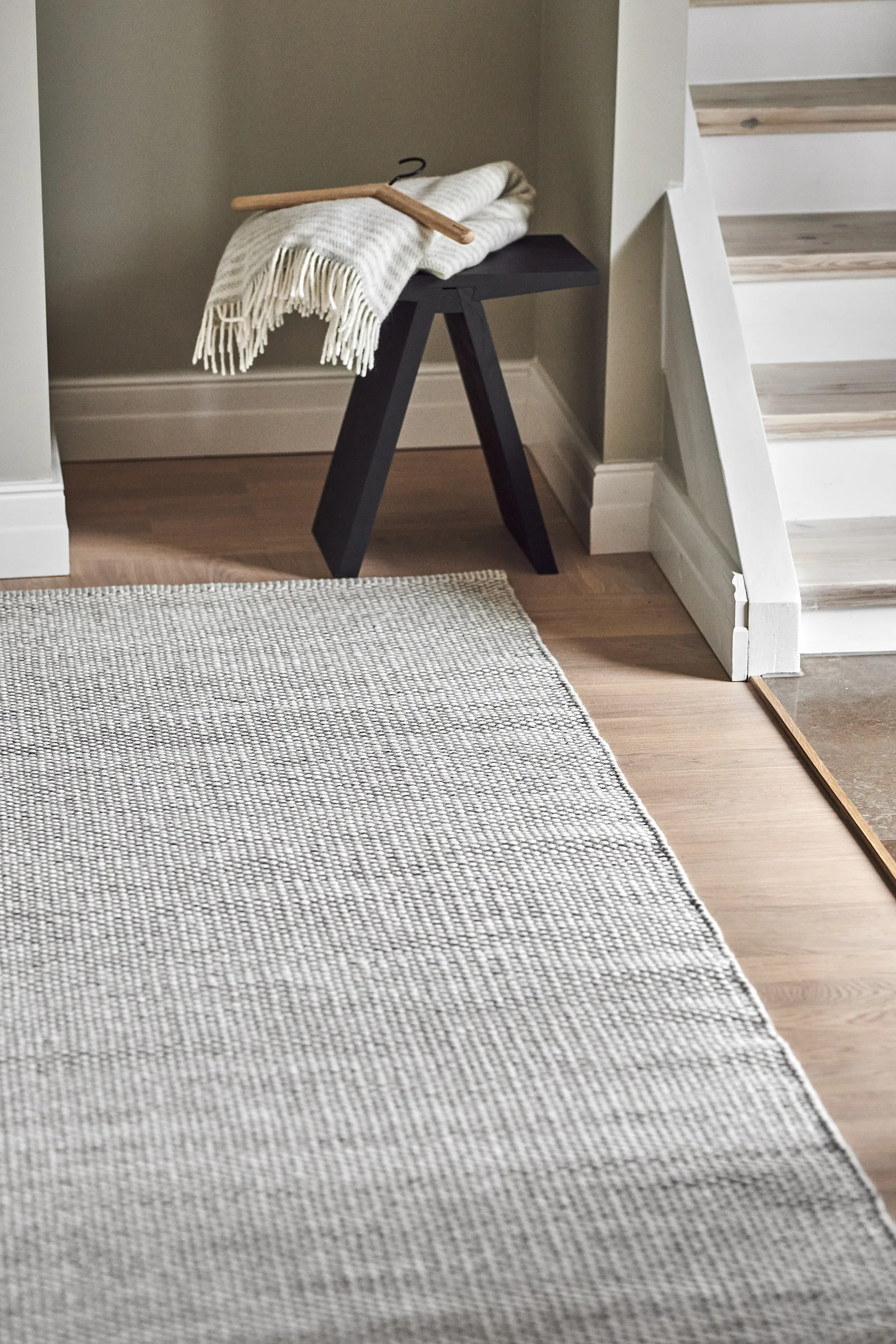 Lea wool rug natural white, 170x240 cm Scandi Living