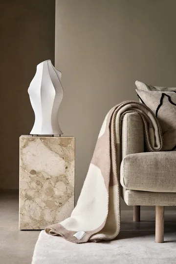Leaf wool throw 130x180 cm - Mole - Scandi Living