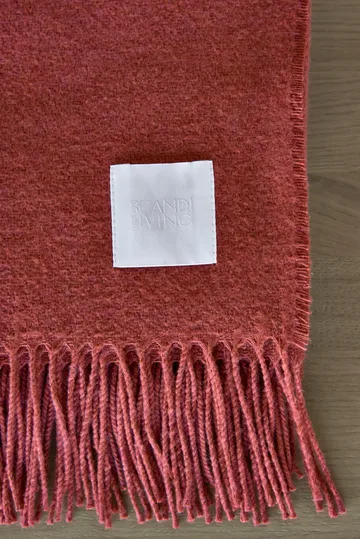 Loom cotton throw 125x170 cm - Rust - Scandi Living